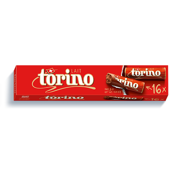 Camille Bloch Torino · Milk chocolate sticks · with praline filling 320g