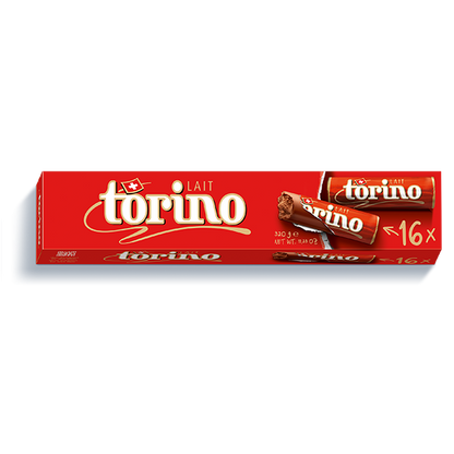 Camille Bloch Torino · Milk chocolate sticks · with praline filling 320g